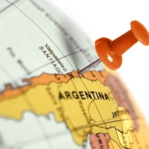 Location Chile. Red pin on the map.